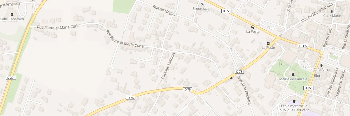 Plan du 25 Rue Pierre et Marie Curie à Cancale