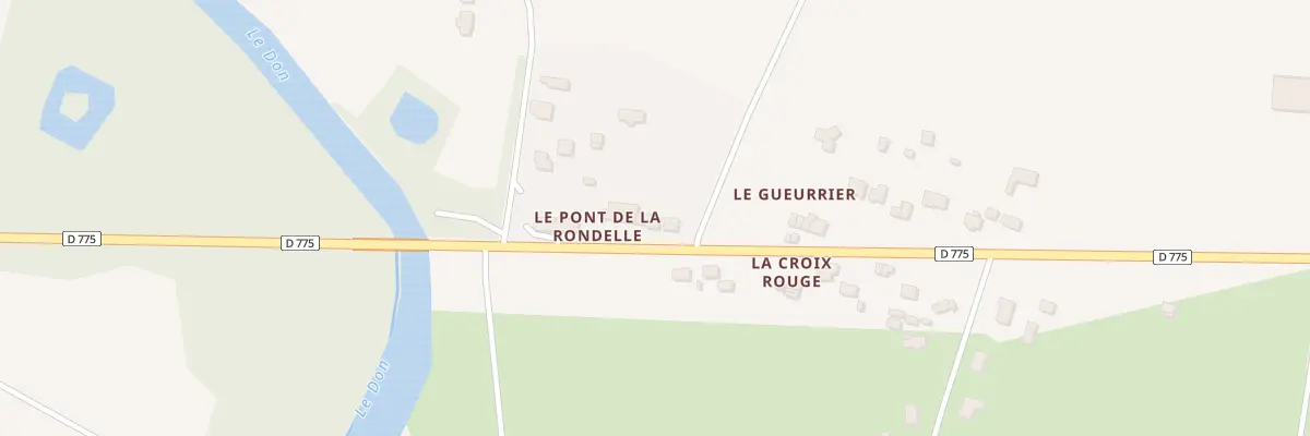 Plan du 2 Le Pont de la Rondelle à Guémené-Penfao
