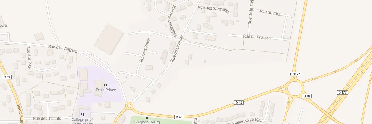 Plan du 10 Rue du Cormier à Guignen