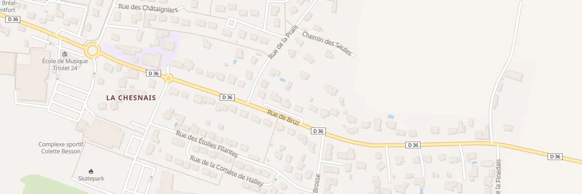 Plan du 42 Rue de Bruz à Bréal-sous-Montfort