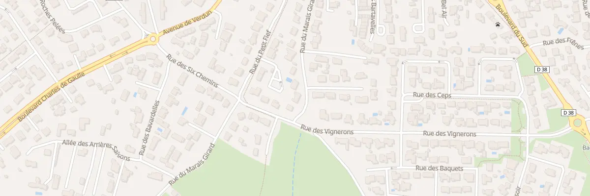 Plan du 33 Rue du marais girard à Bretignolles-sur-Mer