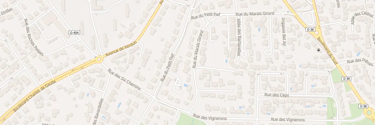 Plan du 25 Rue du marais girard à Bretignolles-sur-Mer
