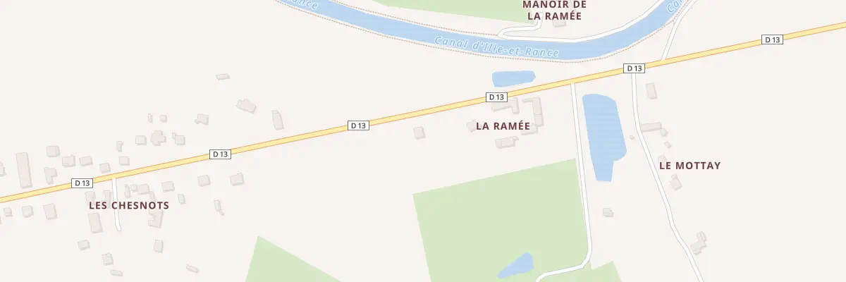 Plan du 2 La Ramée à Saint-Domineuc