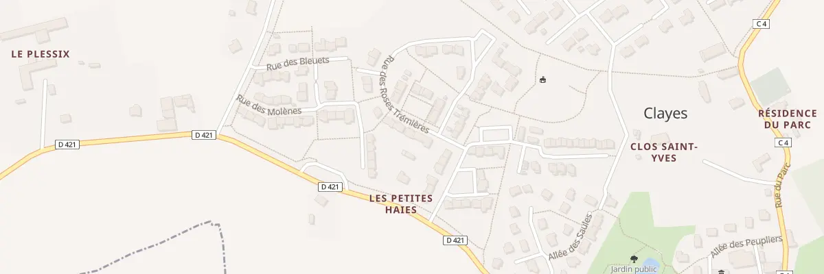 Plan du 6 Rue des Roses Trémières à Clayes