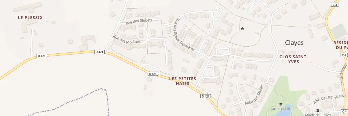 Plan du 3 All des Ancolies à Clayes