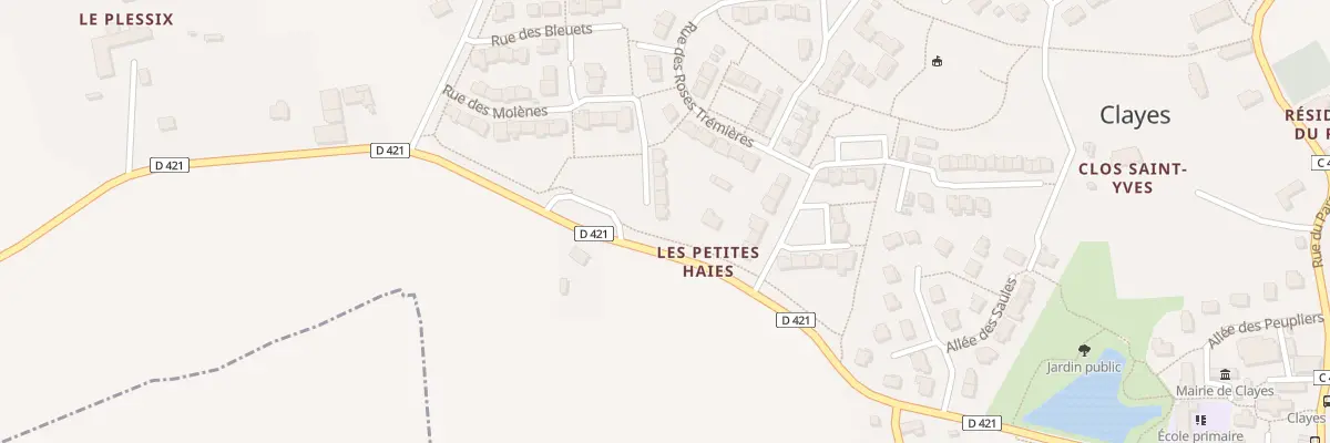 Plan du 9 All des Ancolies à Clayes