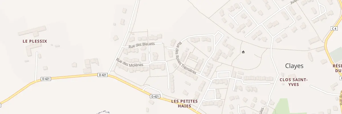 Plan du 18 Rue des Roses Trémières à Clayes