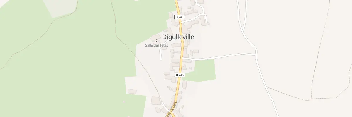 Plan du 21 Rue Desert Digulleville à La Hague
