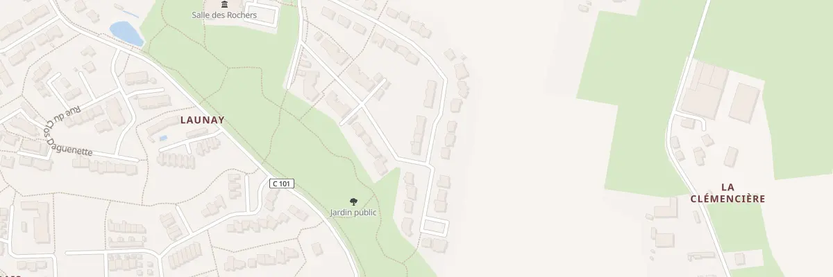 Plan du 25 Rue de la Vallée des Rochers à La Chapelle-Thouarault