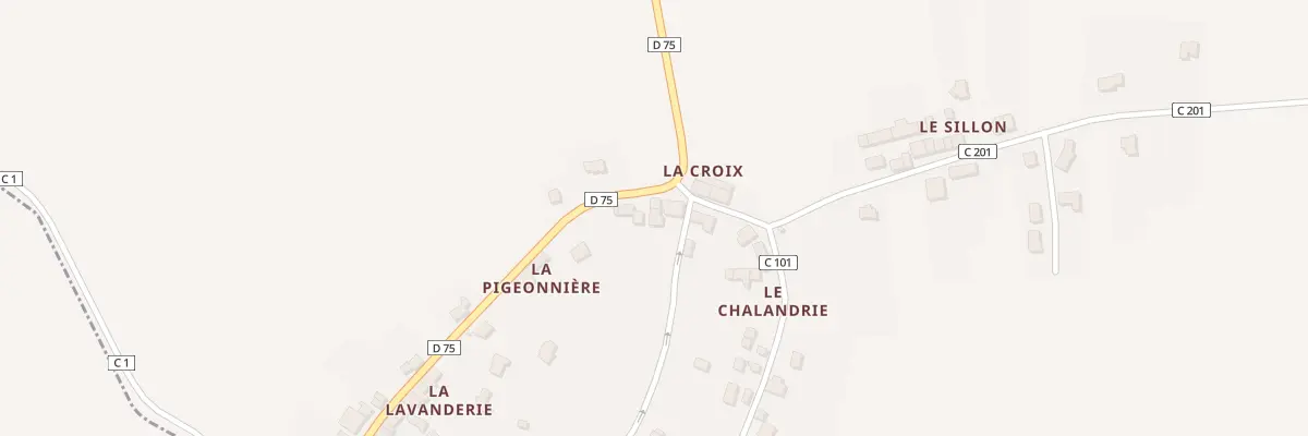 Plan du 5052 La Croix Blanche à Lillemer