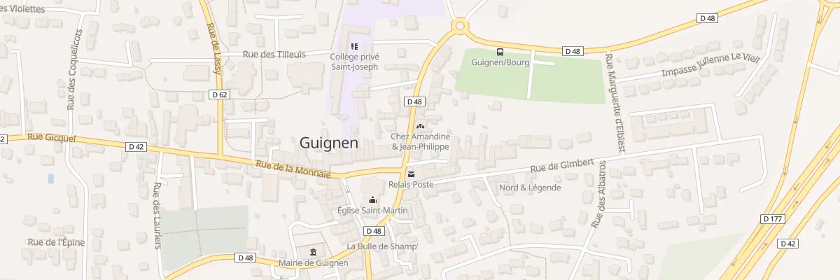 Plan du 10 Rue des Forgets à Guignen