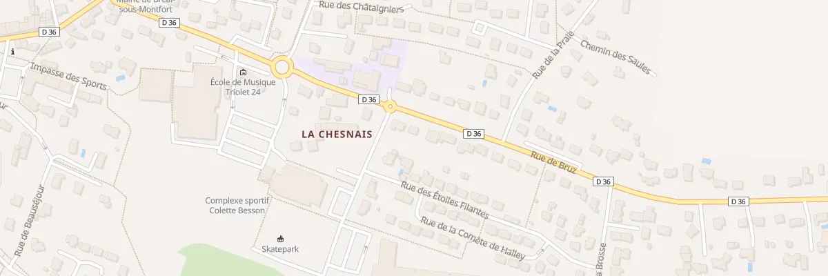 Plan du 25 Rue de Bruz à Bréal-sous-Montfort