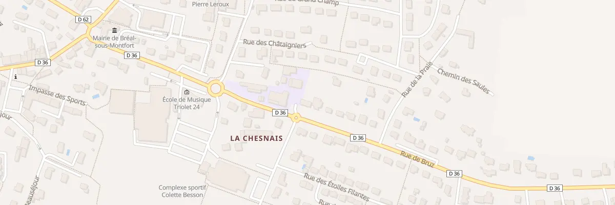 Plan du 24 Rue de Bruz à Bréal-sous-Montfort