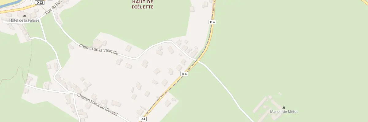 Plan du 49 Rte de Diélette à Flamanville