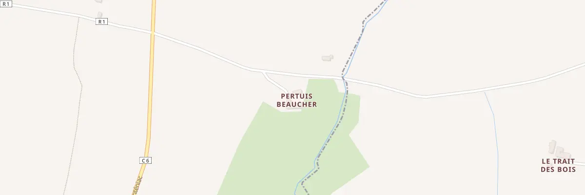 Plan du 5021 Le Pertuis Beaucher aux Iffs