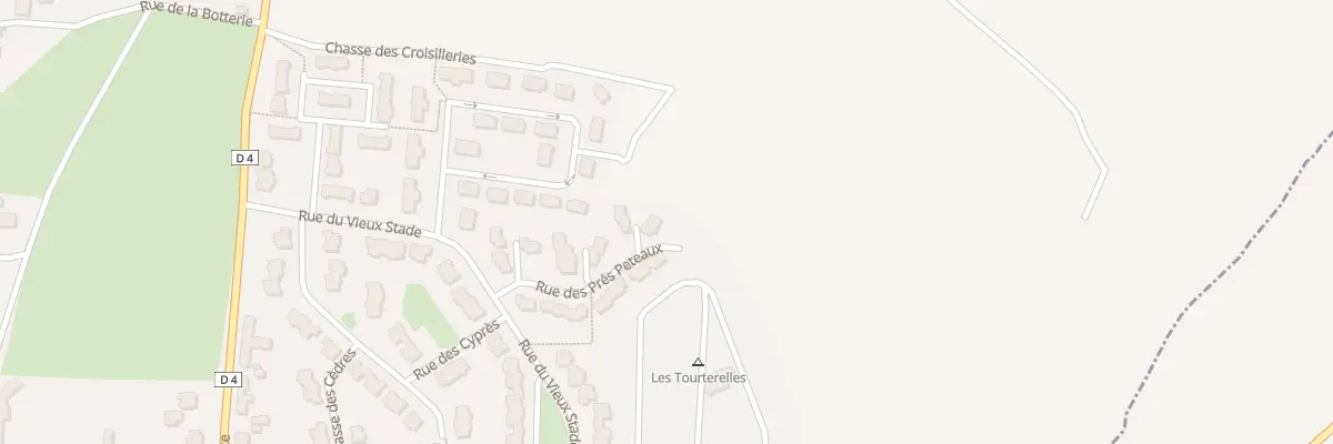 Plan du 8 Rue des Prés Péteaux à Flamanville