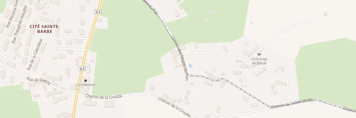 Plan du 1 Che des Roques du Parc à Flamanville