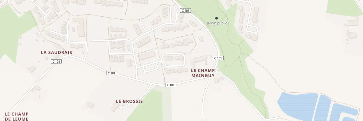 Plan du 22 All Fauvette des jardins à La Chapelle-Thouarault