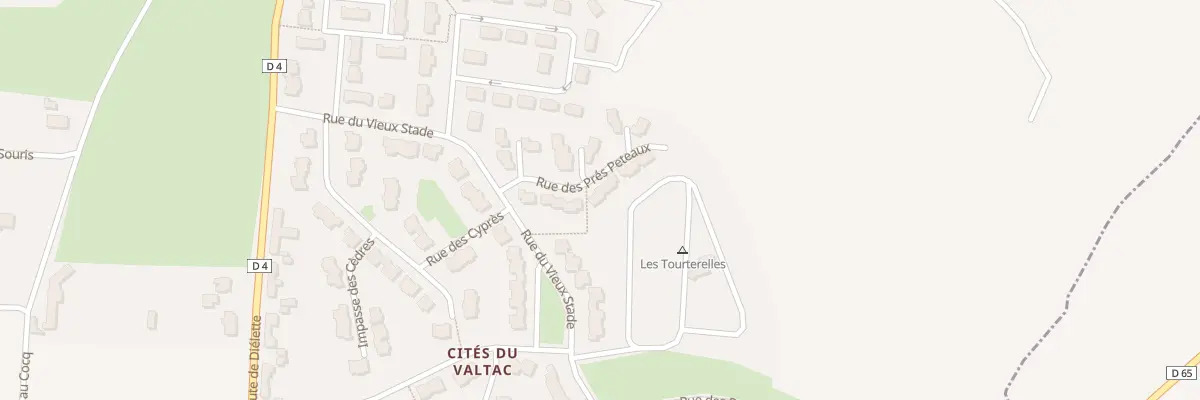 Plan du 12 Rue des Prés Péteaux à Flamanville