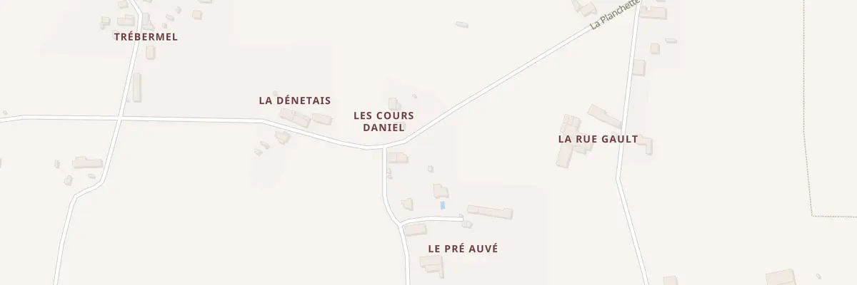 Plan du 5800 Les Cours Daniel à Bréal-sous-Montfort