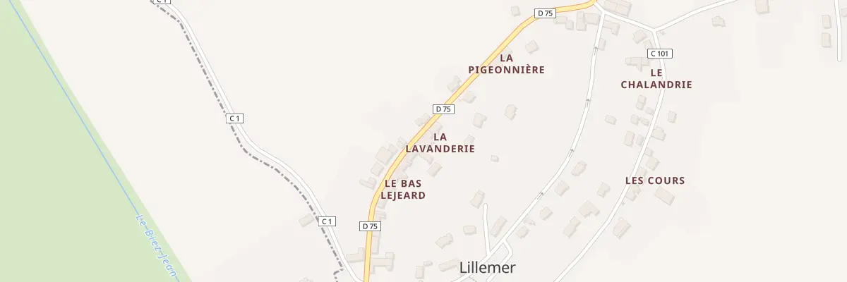 Plan du 5071 Bas Lejeard à Lillemer