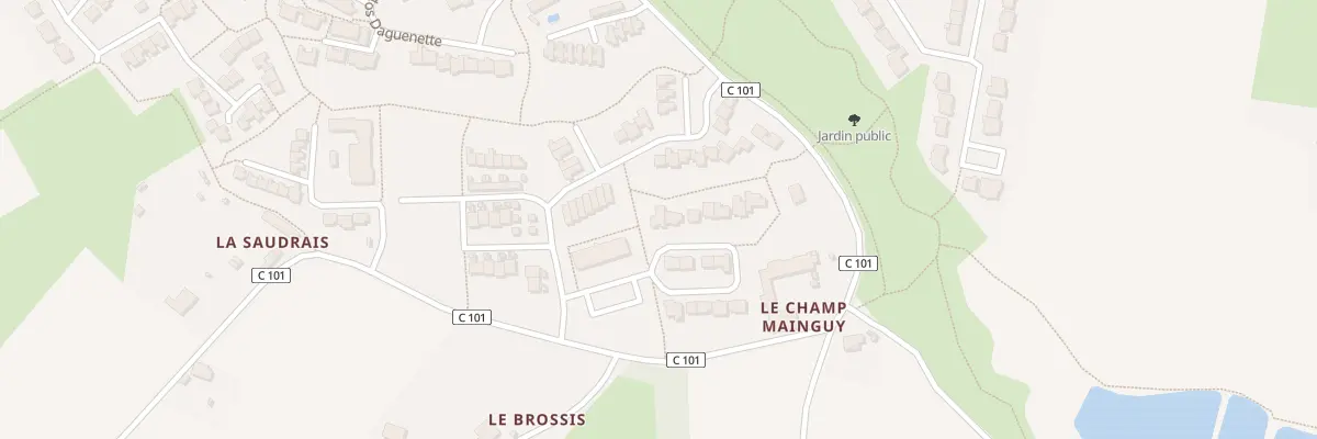 Plan du 20 All Fauvette des jardins à La Chapelle-Thouarault