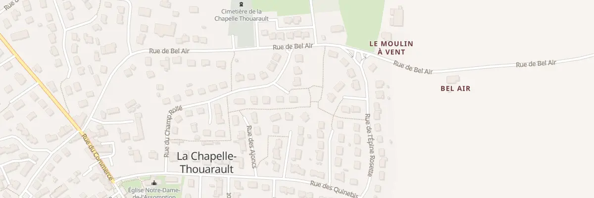 Plan du 8 Rue du Champ Rollé à La Chapelle-Thouarault