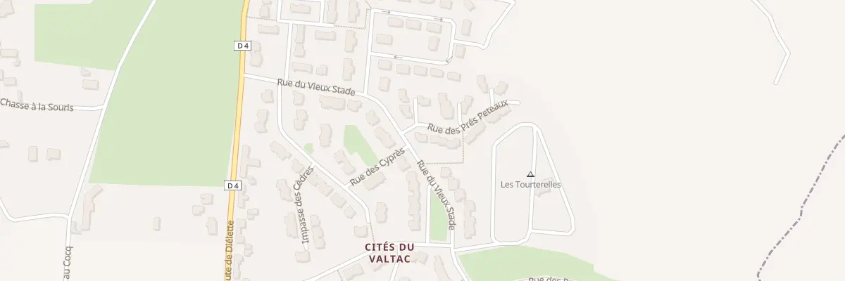 Plan du 15 Rue des Prés Péteaux à Flamanville