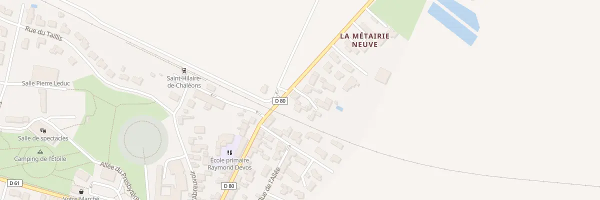 Plan du 4 Rte du Pont Béranger à Saint-Hilaire-de-Chaléons