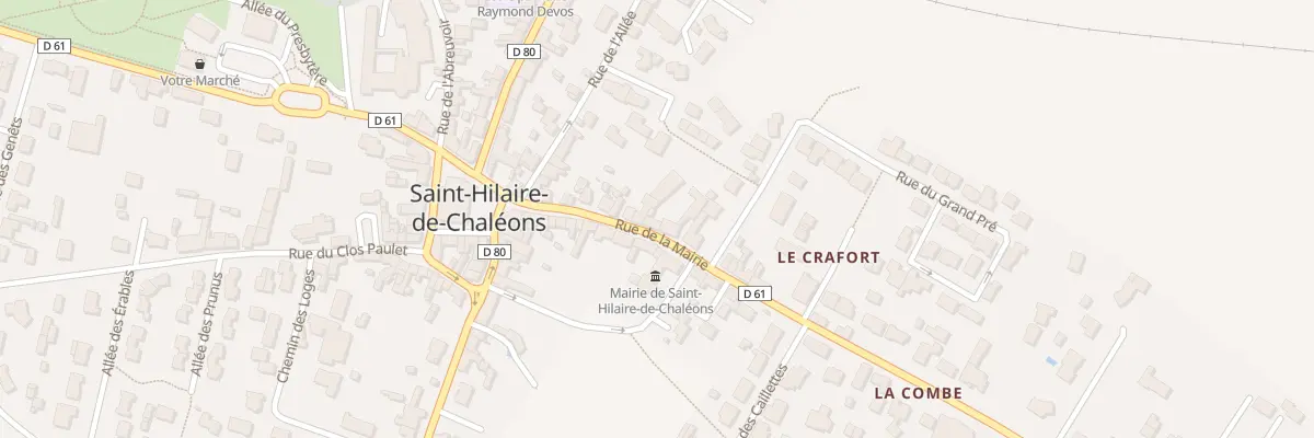 Plan du 13 Rue de la Mairie à Saint-Hilaire-de-Chaléons