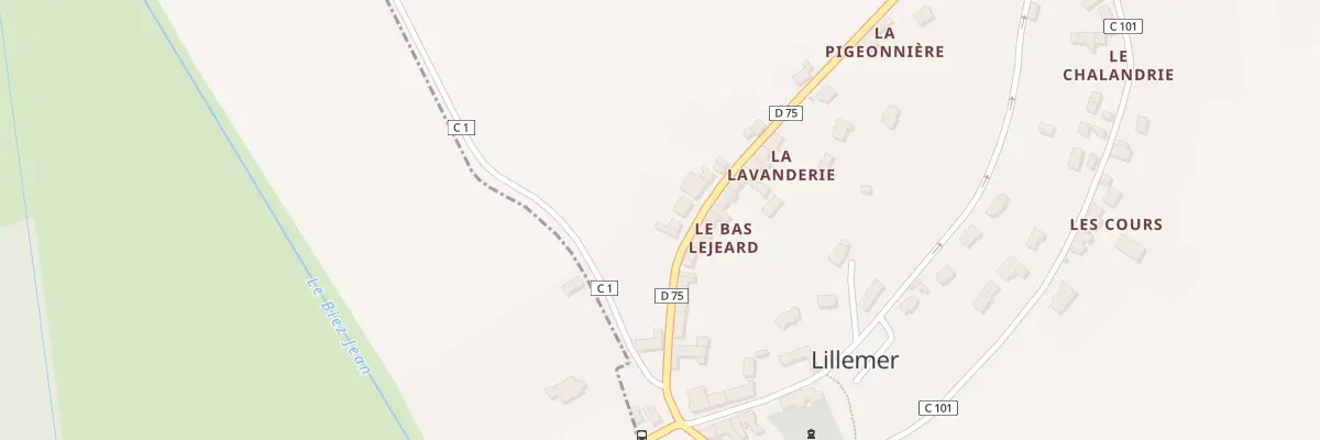 Plan du 5075 Bas Lejeard à Lillemer