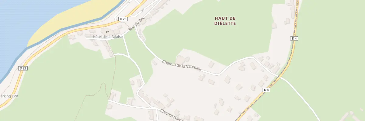 Plan du 8 Chem de la Vaumille à Flamanville