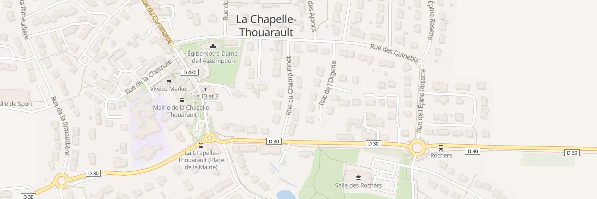 Plan du 8 Rue du Champ Pinot à La Chapelle-Thouarault