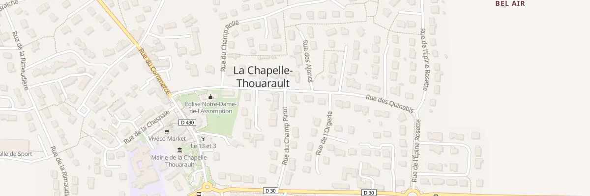 Plan du 14 Rue du Champ Pinot à La Chapelle-Thouarault