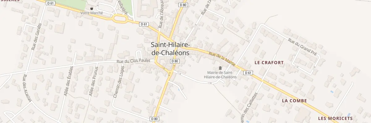 Plan du 3 Pl de l’Eglise à Saint-Hilaire-de-Chaléons