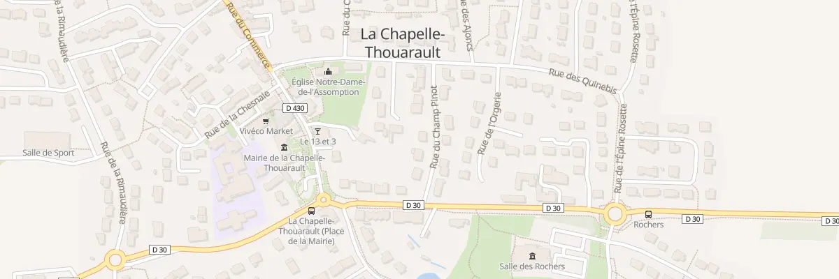 Plan du 5 Rue du Champ Pinot à La Chapelle-Thouarault