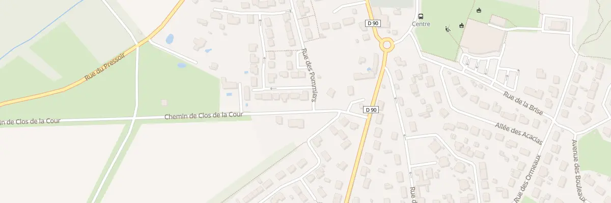 Plan du 1 Rue des Poiriers à Malville