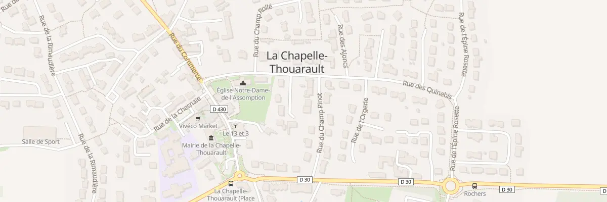 Plan du 9 Rue du Champ Pinot à La Chapelle-Thouarault