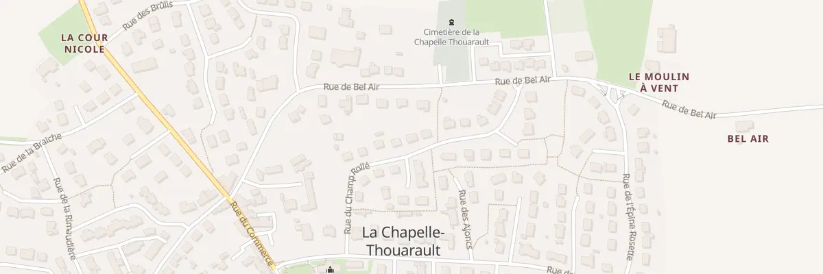 Plan du 13 Rue du Champ Rollé à La Chapelle-Thouarault
