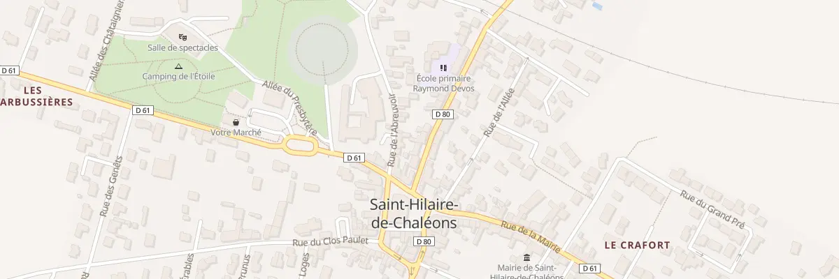 Plan du 7 Rue de la Gare à Saint-Hilaire-de-Chaléons