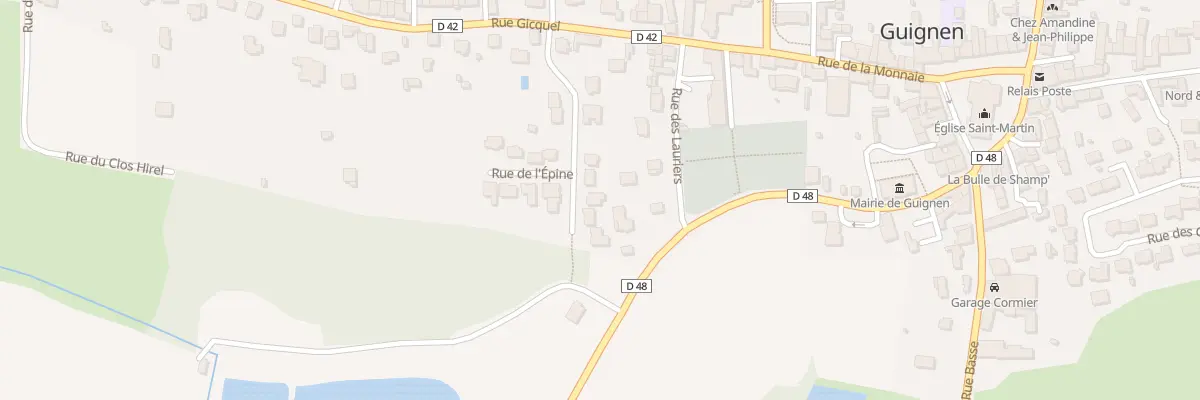 Plan du 9 Rue des Peupliers à Guignen