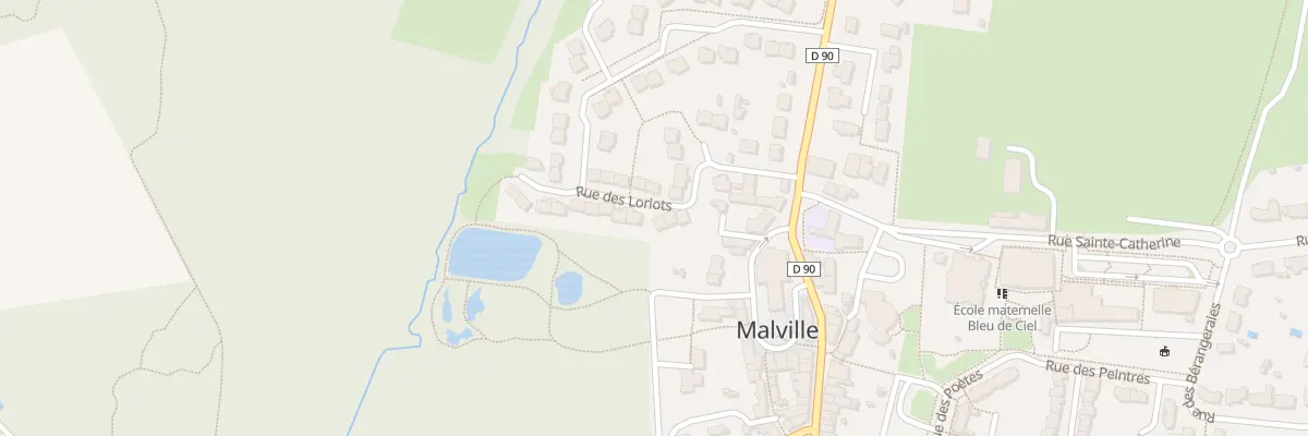 Plan du 6 Rue des Loriots à Malville