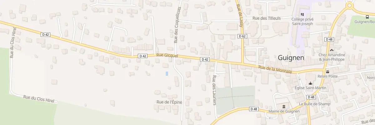 Plan du 13 Rue Gicquel à Guignen