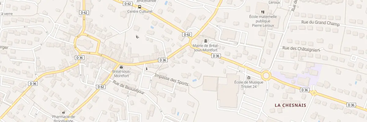 Plan du 1T Rue de Bruz à Bréal-sous-Montfort