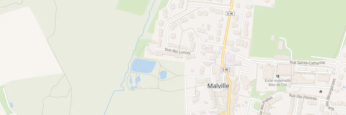 Plan du 12 Rue des Loriots à Malville
