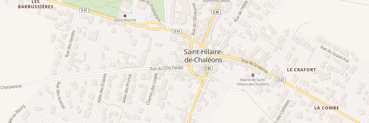 Plan du 9 Pl de l’Eglise à Saint-Hilaire-de-Chaléons