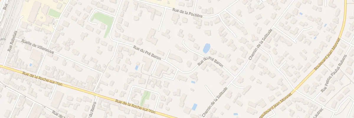 Plan du 32 Rue du pré baron à Challans