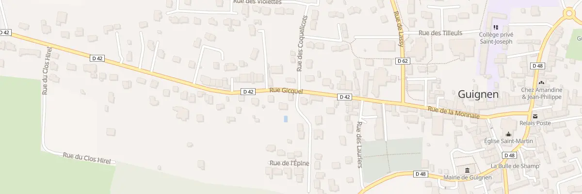 Plan du 17 Rue Gicquel à Guignen