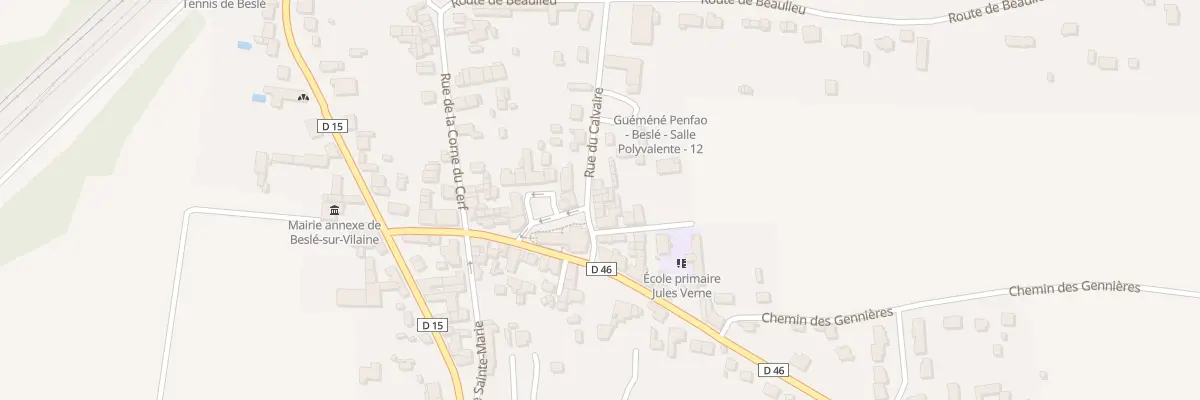 Plan du 7 Rue du Calvaire - Besle à Guémené-Penfao