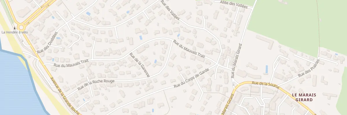 Plan du 2 Rue de la roche rouge à Bretignolles-sur-Mer